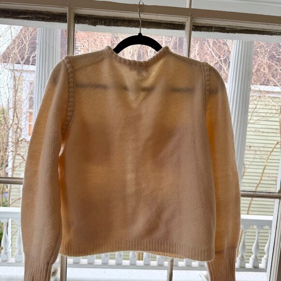 J.Crew Odette ivory sweater lady jacket - Picture 2 of 4